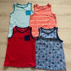 Boys 4 Pack Tank Tops